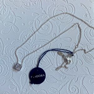 Authentic square sparkle necklace